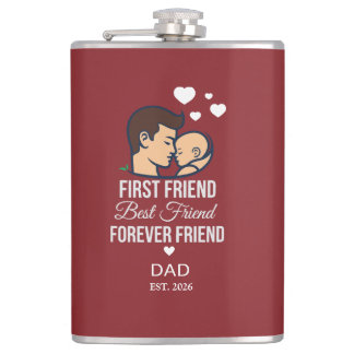 Personalised Dad water Bottle Hip Flask