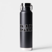 "Personalised DAD Water Bottle – Kids' Names"