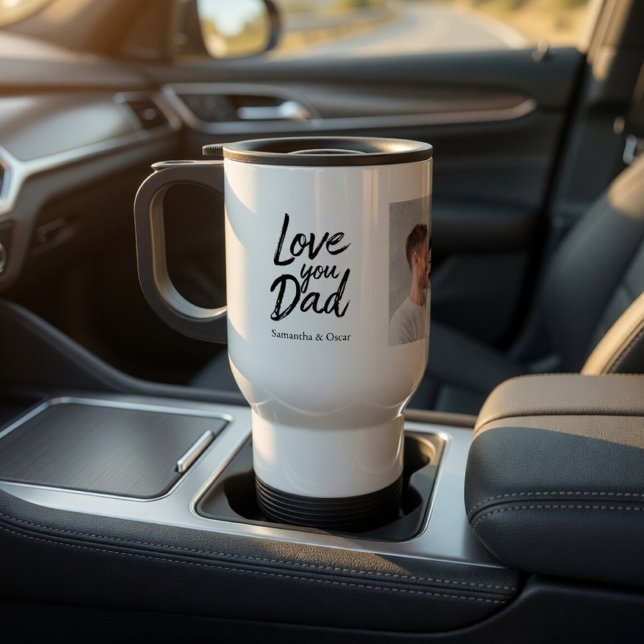 Personalised Dad with Photo Custom Gift Travel Mug (Creator Uploaded)