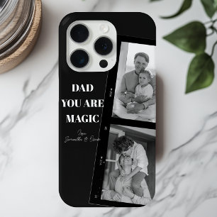 Personalised 'Dad You Are Magic' Two Fathers Photo iPhone 15 Pro Case