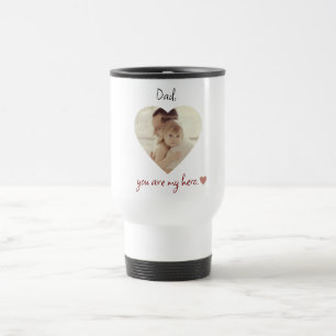 Personalised Dad You Are My Hero Travel Mug