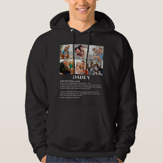 Personalised Daddy Definition 6 Photo Collage Hoodie