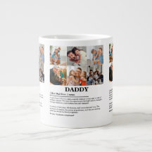 Personalised Daddy Definition 6 Photo Collage