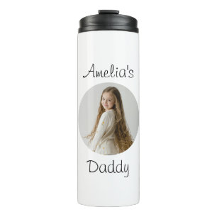Personalised Daddy Gift – Custom Child Face -  Thermal Tumbler