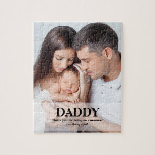 Personalised Daddy photo Father's day Gift Idea Jigsaw Puzzle