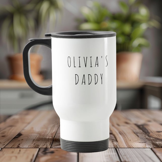 Personalised Daddy Photo Travel Mug | Custom Gift  (Creator Uploaded)