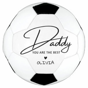 Personalised Daddy You Are The Best Typography Football