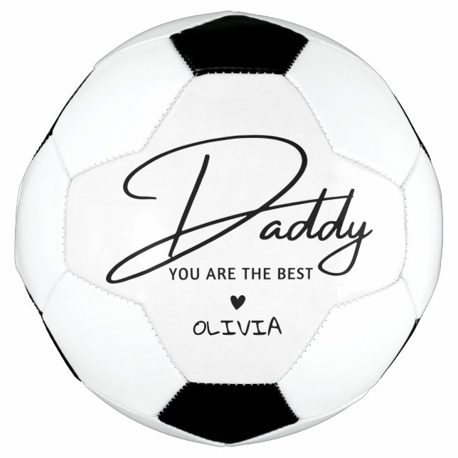 Personalised Daddy You Are The Best Typography Football (Front)
