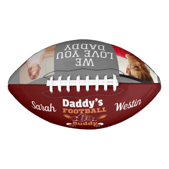 Personalised Daddy's Football Buddy American Football (Front)