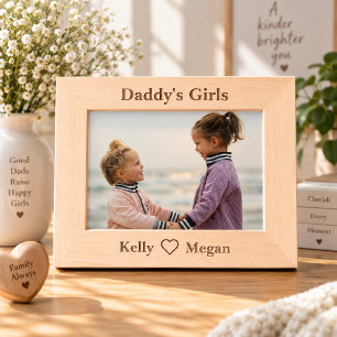 Personalised Daddy's Girls Picture Frame