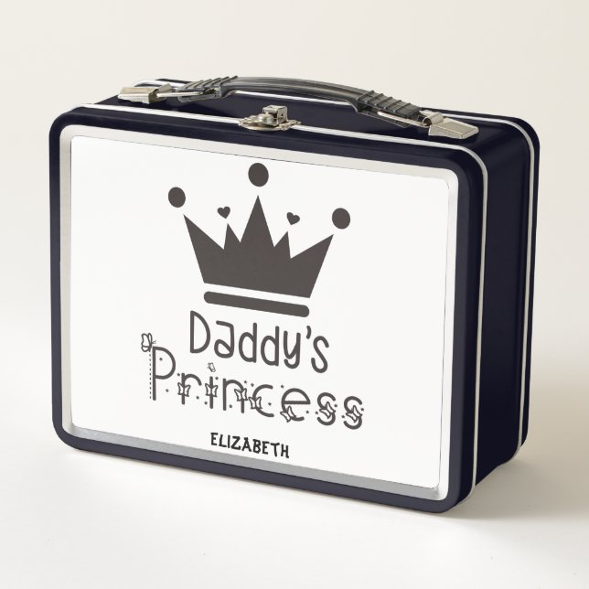 Personalised Daddy's Princess Lunch Box  (Front)