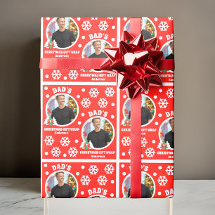 Personalised Dad's Photo Christmas Gift Wrap