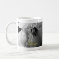 Personalised Daffodil Black and White Photography