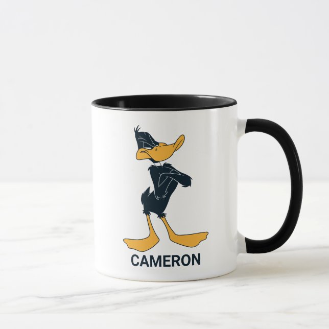 Personalised DAFFY DUCK™ with Arms Crossed Mug (Right)