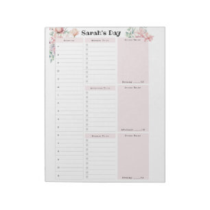 Personalised Daily Plan Notepad