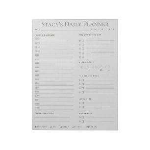 Personalised Daily Planner Notepad