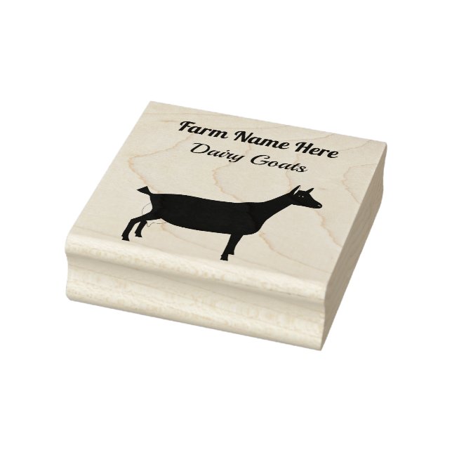 Personalised Dairy Goat Farm Rubber Stamp (Stamp)
