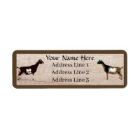 Personalised Dairy Goat Herd Return Address Label