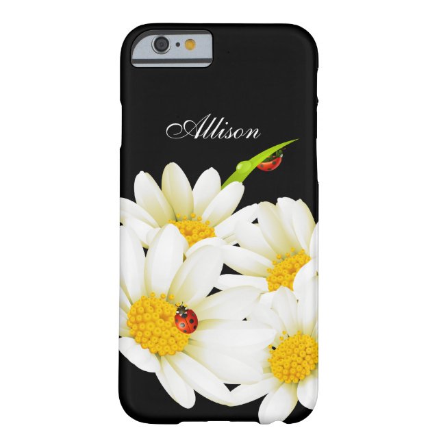Personalised Daisies and Ladybugs iPhone 6 case (Back)