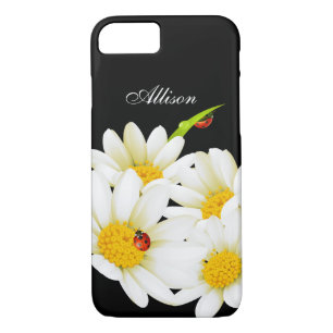 Personalised Daisies and Ladybugs iPhone 7 case