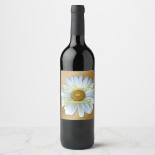 Personalised Daisy Bottle Labels 