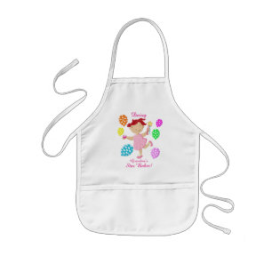 Personalised Daisy Cupcake Balloon Kids Apron