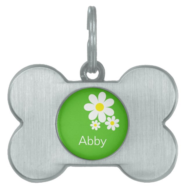 Personalised Daisy Pet Tag (Front)