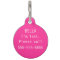 Personalised Daisy Pet Tag - Green/Pink