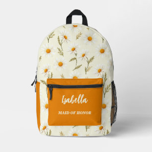 Personalised Daisy Printed Backpack