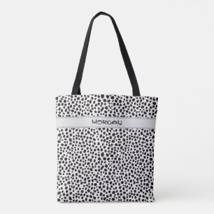 Personalised Dalmatian Dots Tote Bag