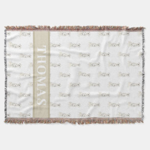 Personalised Dalmatian Throw Blanket