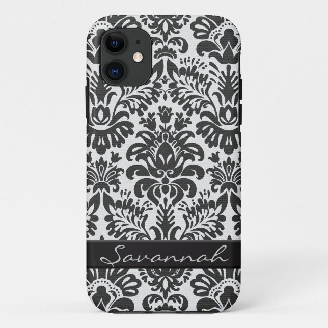 Personalised Damask Design Case-Mate iPhone Case (Back)