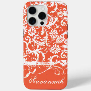 Personalised Damask iPhone Cover-You Choose Colour iPhone 15 Pro Max Case