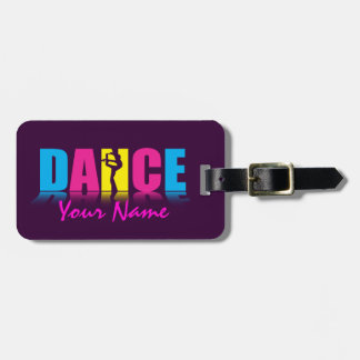 Personalised Dance Dancer Luggage Tag