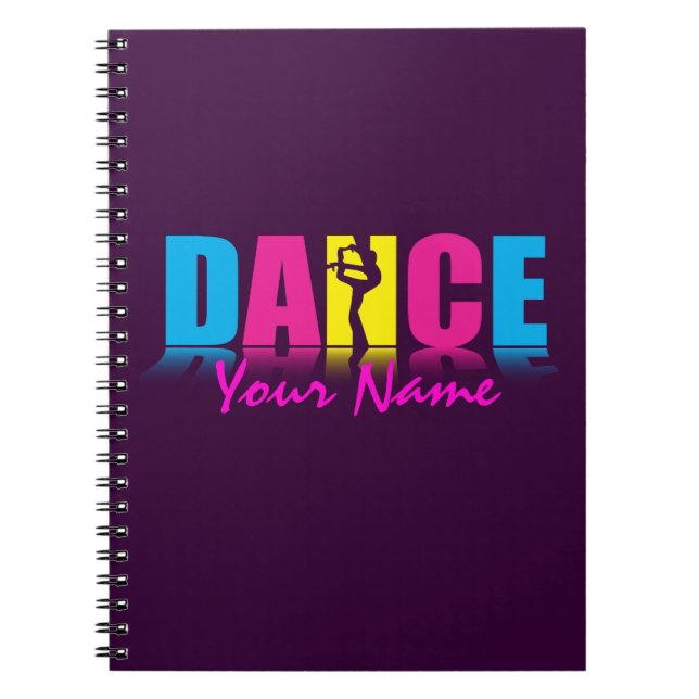 Personalised Dance Dancer Notebook (Front)