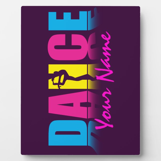 Personalised Dance Dancer Plaque (Front)