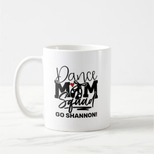 Personalised Dance Mum Squad Coffee Mug