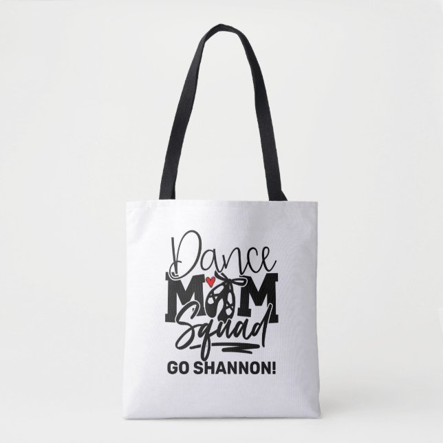 Personalised Dance Mum Squad Tote Bag (Front)