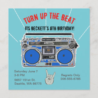 Personalised Dance Party invite