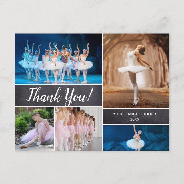 Personalised, Dance Sponsor Thank You Postcard (Front)