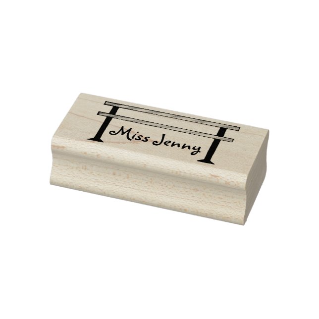 Personalised Dance Teacher Gift Ballet Barre Stamp (Stamp)