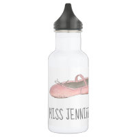 Personalised Dance Teacher Pink Ballet Slipper