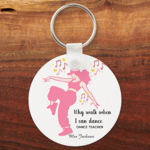 Personalised Dance Teacher, teacher's appreciation Key Ring