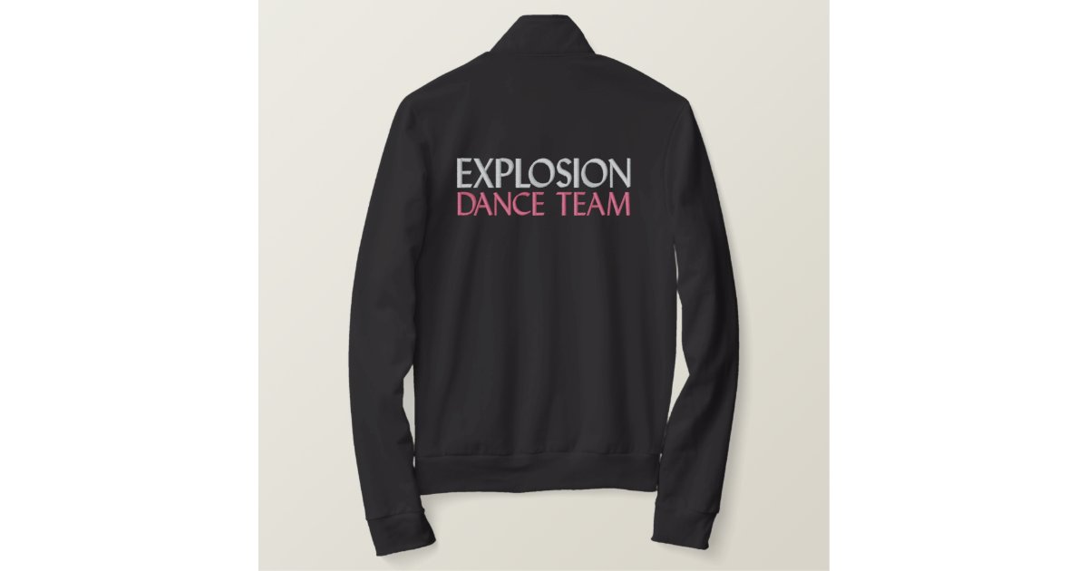 Personalised Dance Team Jacket Zazzle.co.uk