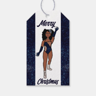 Personalised Dancer Gift Tag Indigo A