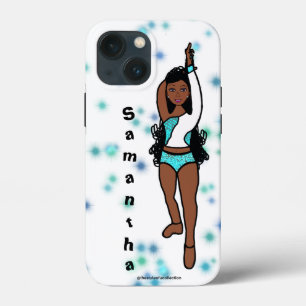 Personalised Dancer iPhone  /iPad case Aqua Spark