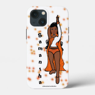 Personalised Dancer iPhone / iPad case Orange Cape