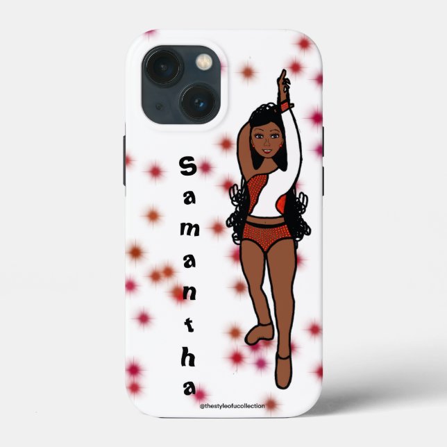 Personalised Dancer iPhone  /iPad case Red Spark (Back)