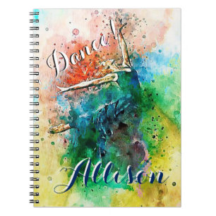 Personalised dancer notebook