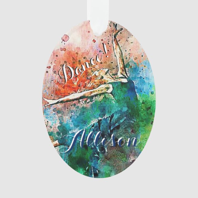 Personalised dancer  ornament (Front)